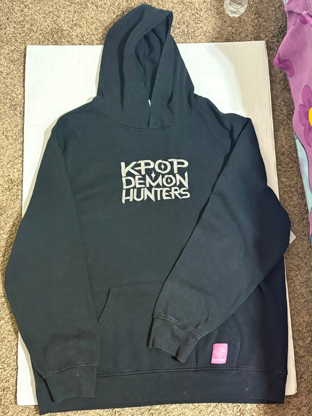 pop Black KPOP Demon Hunters Pullover Hoodie